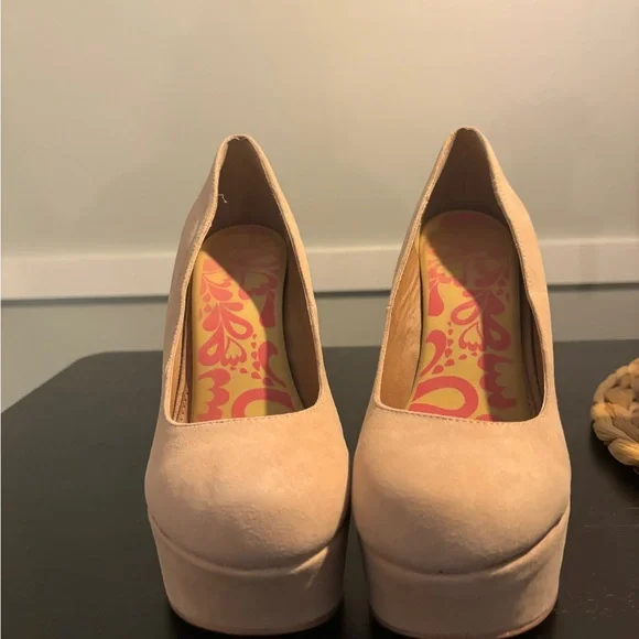 Steve Madden Pammyy Blush Suede Platform Wedges - Picture 7 of 14